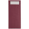 Europochette Burgundy Cutlery Pouch with White Napkin - Pack of 500