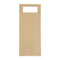 Europochette Brown Cutlery Pouch with White Napkin - Pack of 500