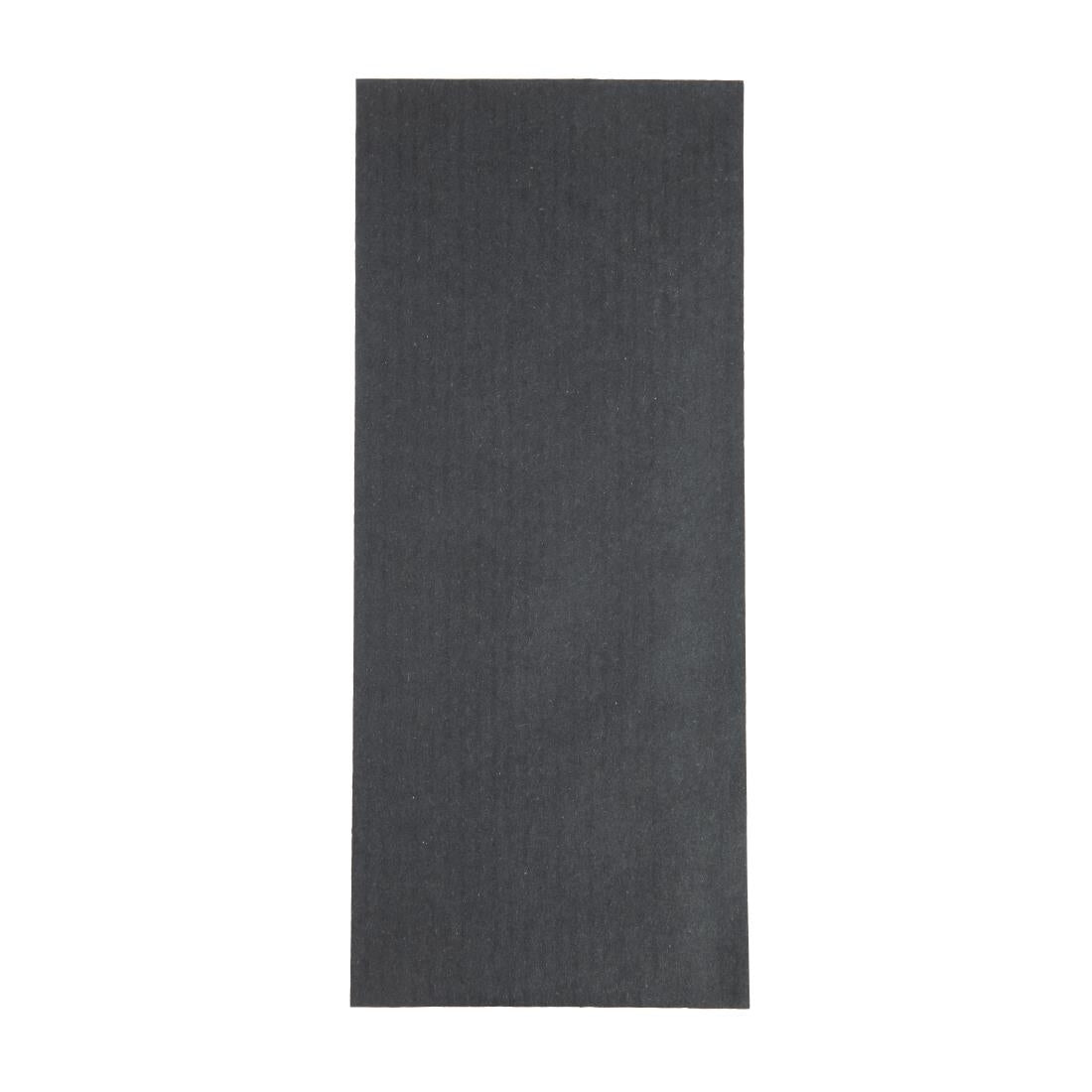 Europochette Black Cutlery Pouch with White Napkin (500 pack)