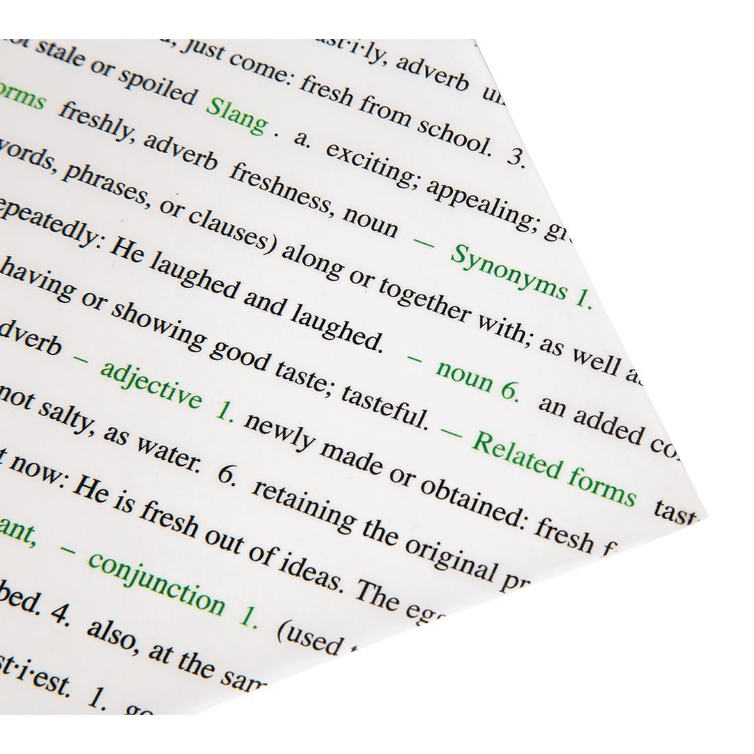 Greaseproof Paper Sheets Fresh and Tasty Print 255 x 203mm (500 pack)