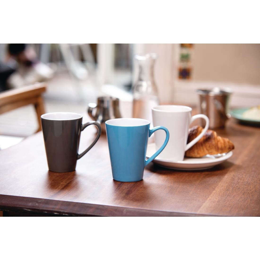 Olympia Cafe Coupe Plates White 205mm 8" (12 Pack)