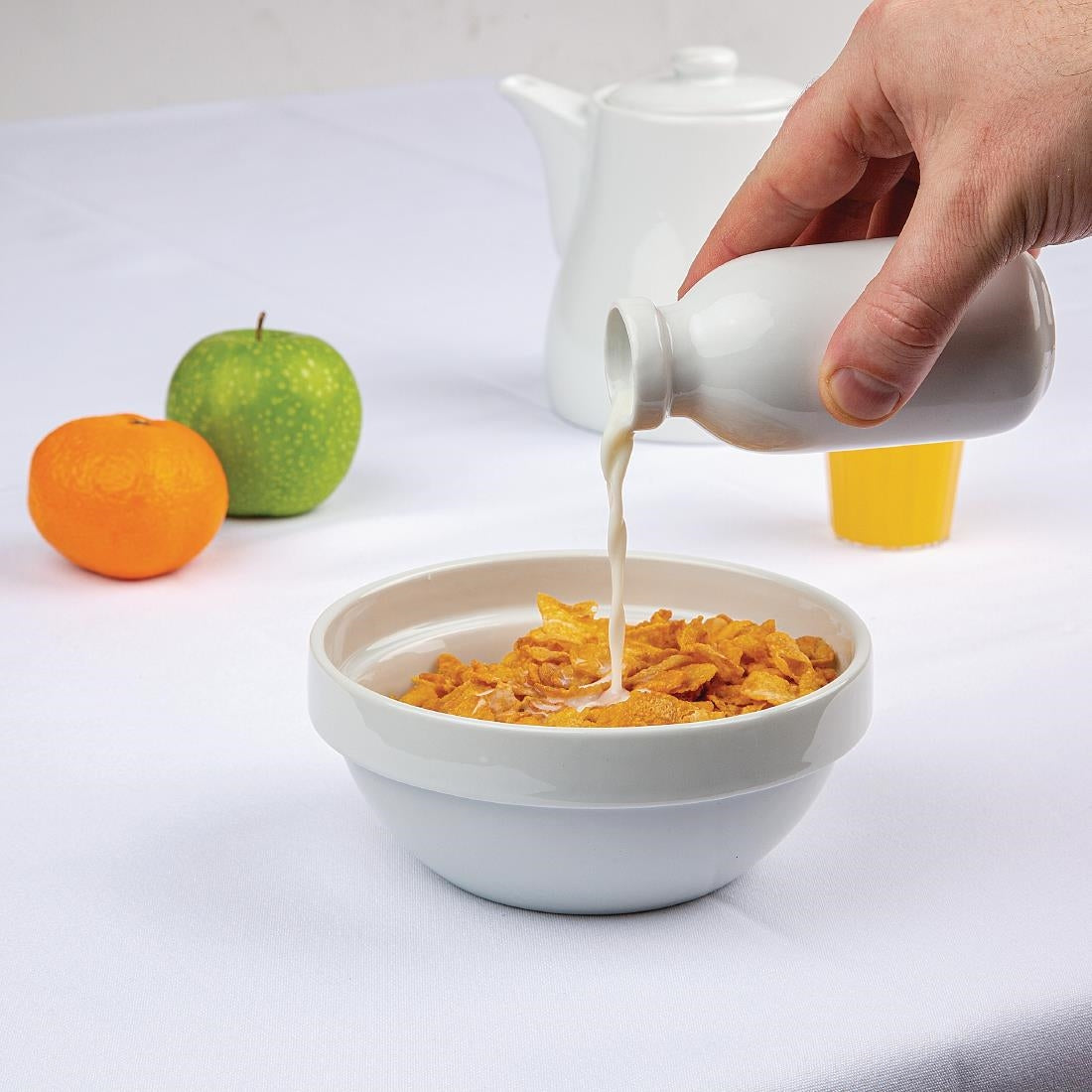 Olympia Whiteware Cereal Bowls 145mm 540ml (12 Pack)