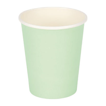 Fiesta Recyclable Coffee Cups Single Wall Turquoise 225ml / 8oz (50 Pack)