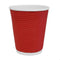 Fiesta Recyclable Coffee Cups Ripple Wall Red 225ml / 8oz - Pack of 25