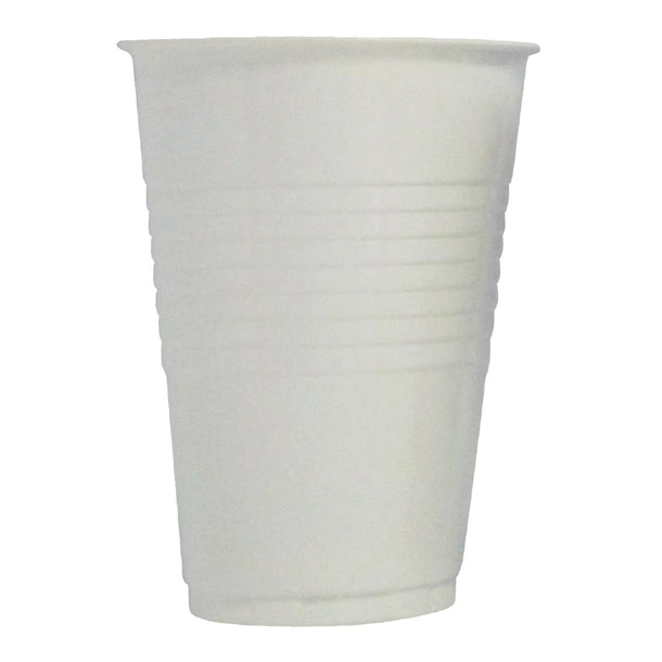 4 Aces White Tall Polystyrene Plastic Vending Cup 250ml (2000 pack)