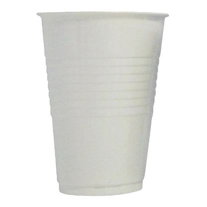 4 Aces White Tall Polystyrene Plastic Vending Cup 250ml (2000 pack)