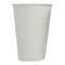 4 Aces White Tall Polystyrene Plastic Vending Cup 250ml - Pack of 2000