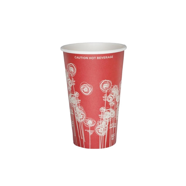 4 Aces Paper Vending Cups Swirl Design 340ml ( 1000 Pack)