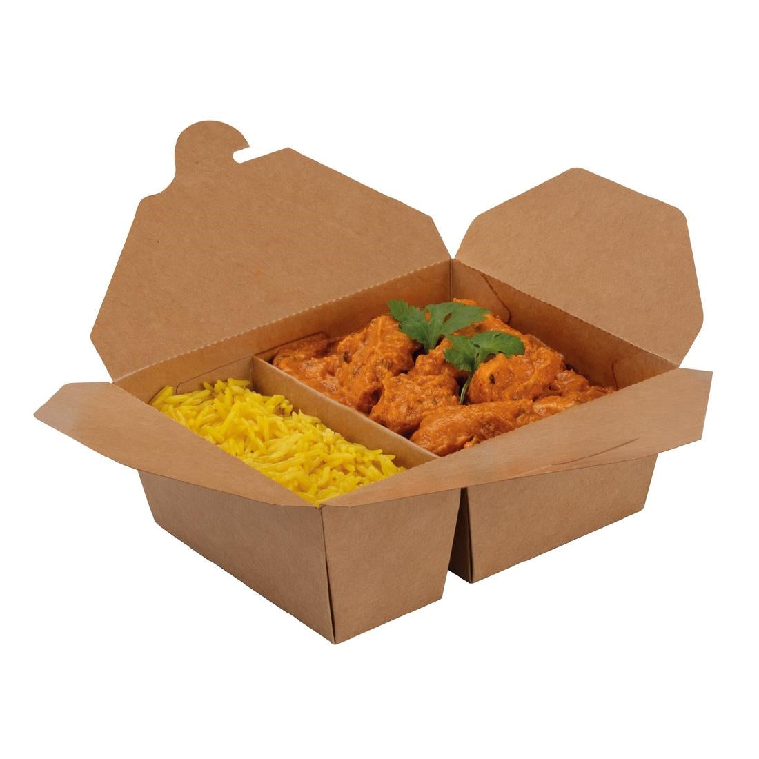 Colpac Two Compartment Food Container Medium 380/670ml (200 pack)