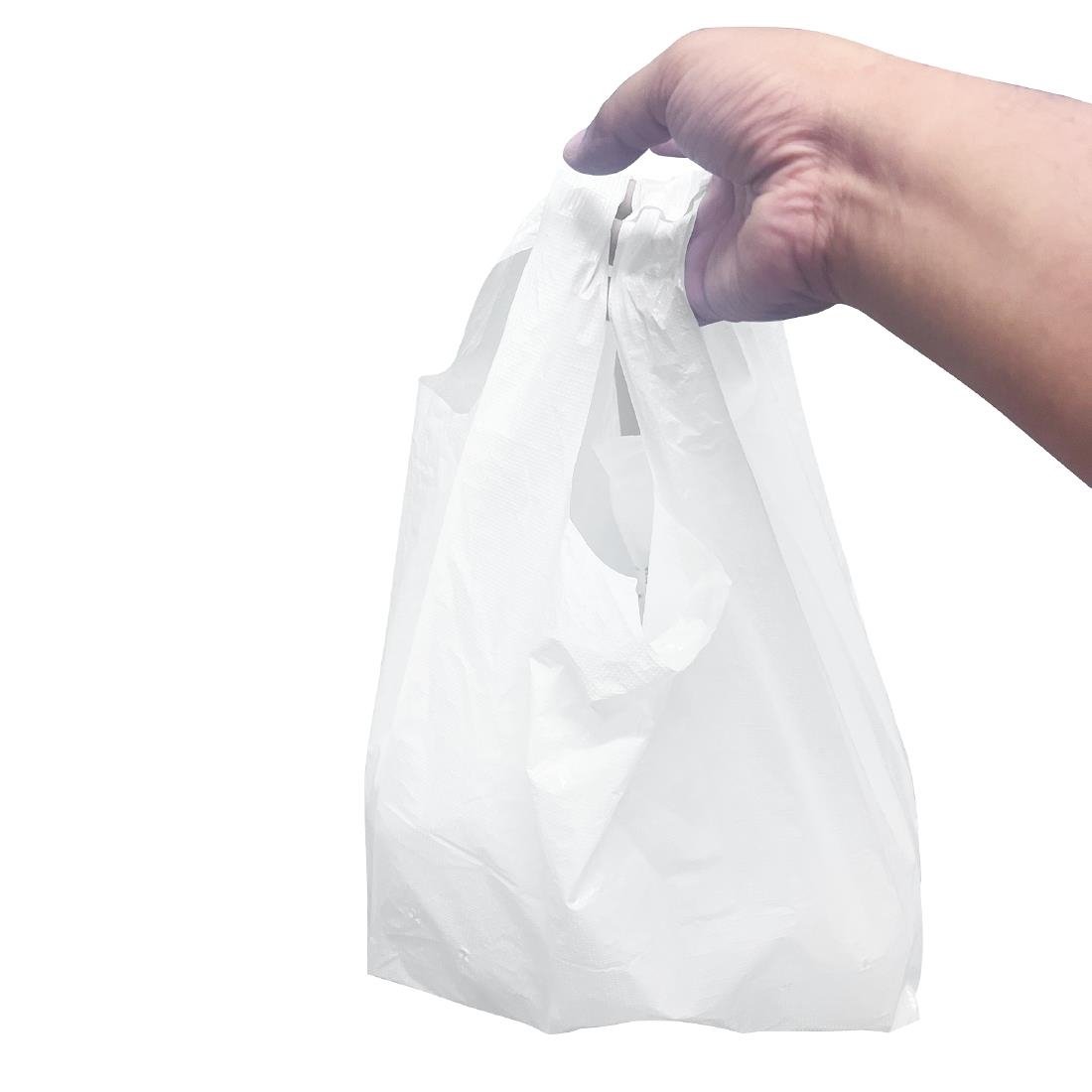 Fiesta Recyclable Large White Carrier Bag (1000 Pack)
