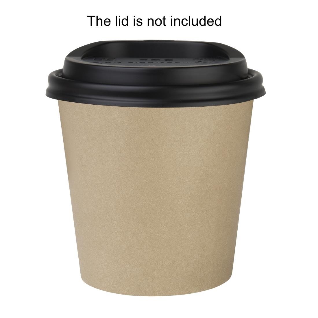 Fiesta Recyclable Hot Cups Single Wall Kraft 6oz (50 Pack)