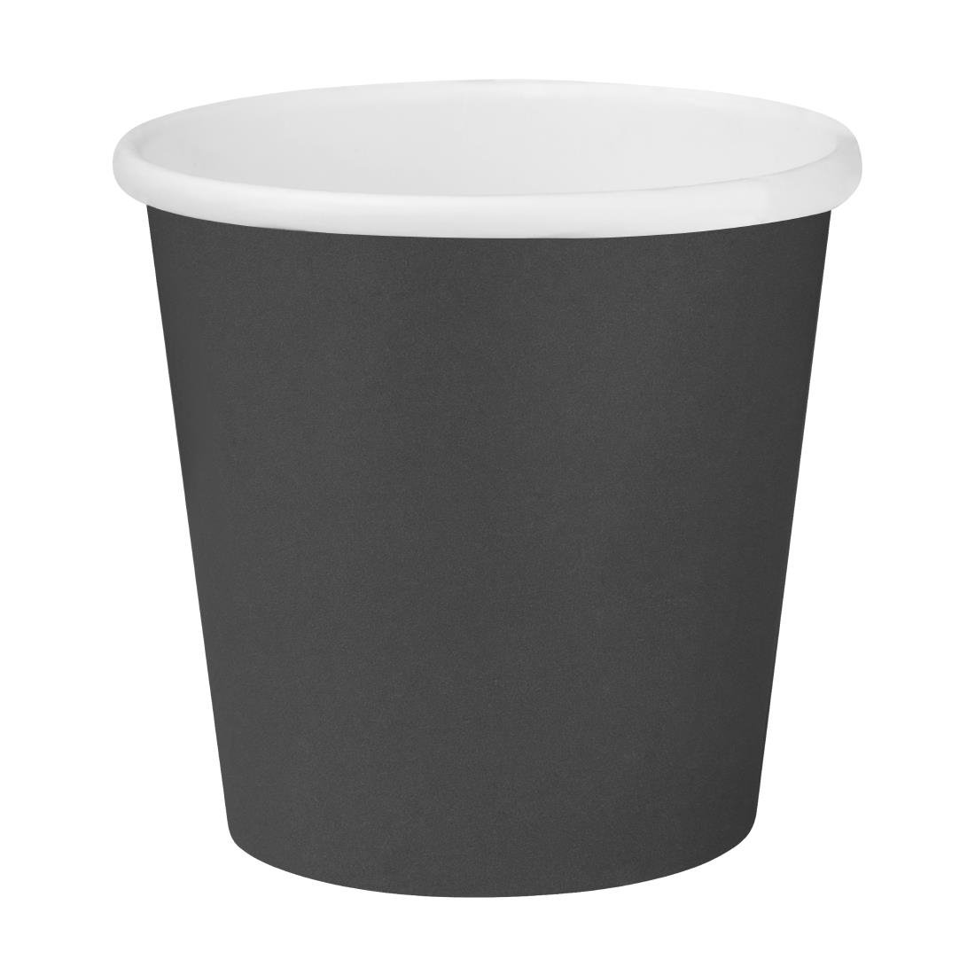 Fiesta Recyclable Hot Cups Single Wall Black 6oz (1000 Pack)