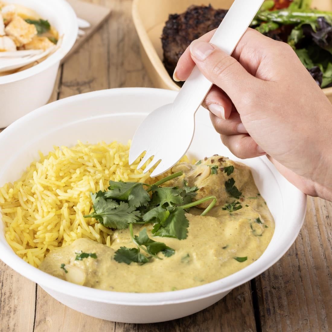 Fiesta Compostable Paper Sporks 160mm (100 Pack)