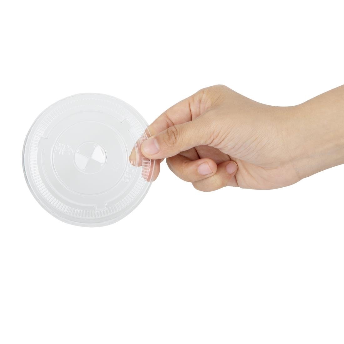 Fiesta Recyclable rPET Flat Lids for 12/16/20oz Cups (400 Pack)