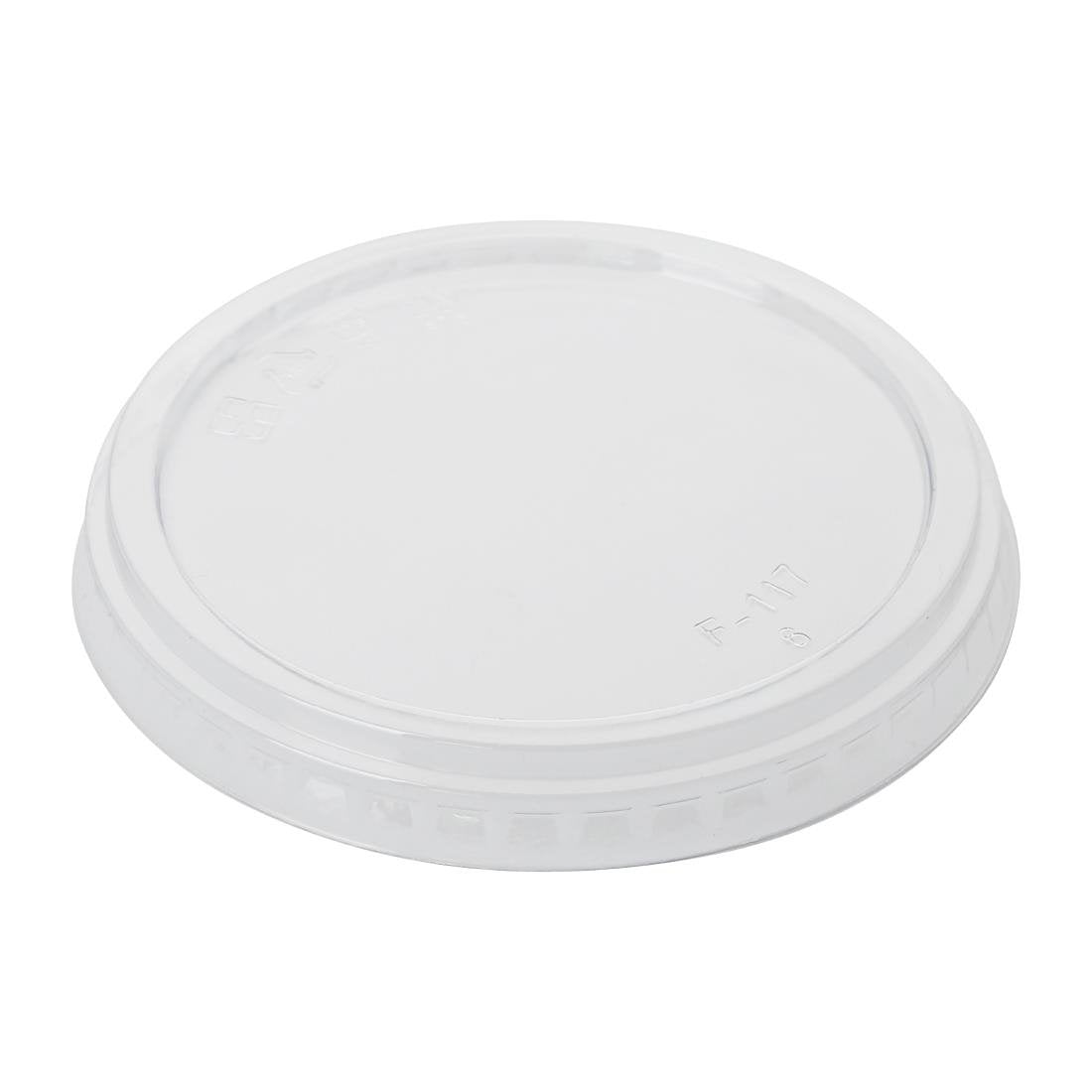 Fiesta Recyclable rPET Flat Lids for Deli Cups 8/12/16oz (300 Pack)