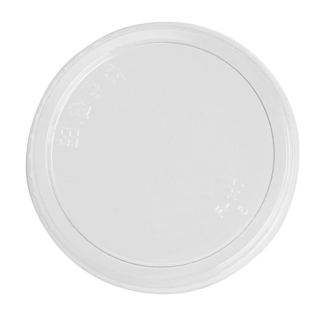 Fiesta Recyclable rPET Flat Lids for Deli Cups 8/12/16oz (300 Pack)