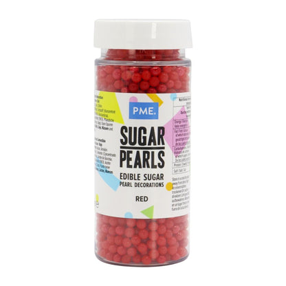 PME Sugar Pearls 100g - Red