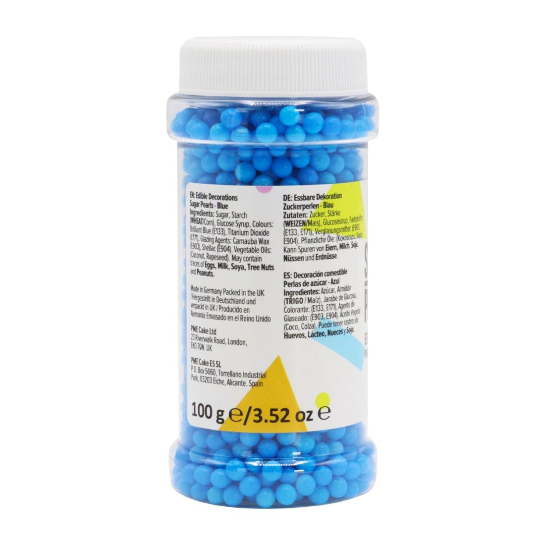 PME Sugar Pearls 100g - Blue