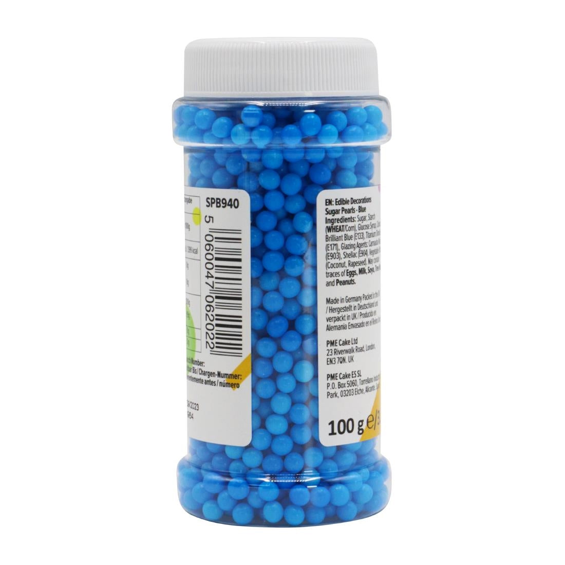 PME Sugar Pearls 100g - Blue