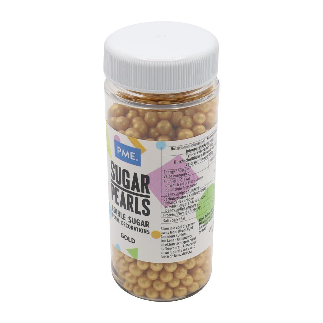PME Sugar Pearls 60g - Gold