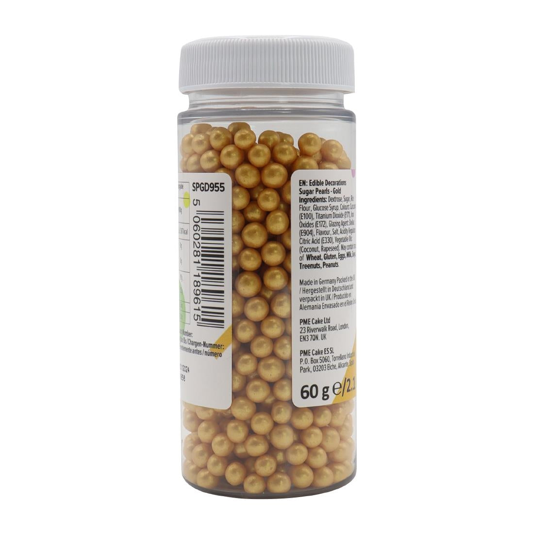 PME Sugar Pearls 60g - Gold