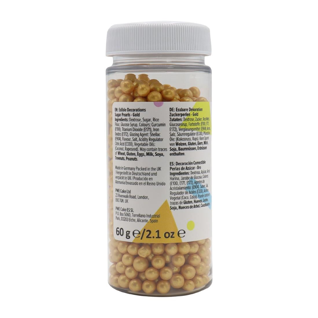 PME Sugar Pearls 60g - Gold