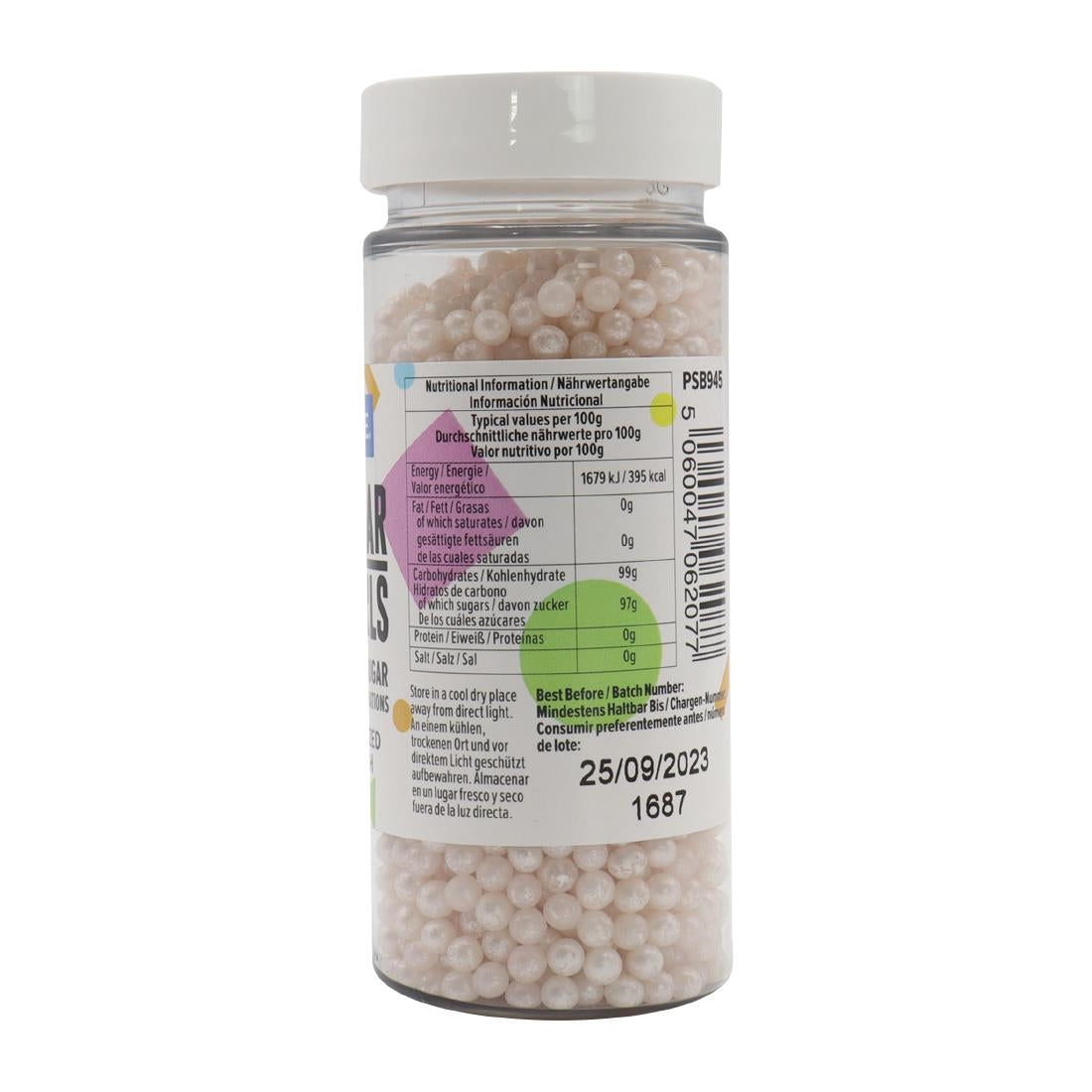 PME Sugar Pearls 100g - Pearlised Blush
