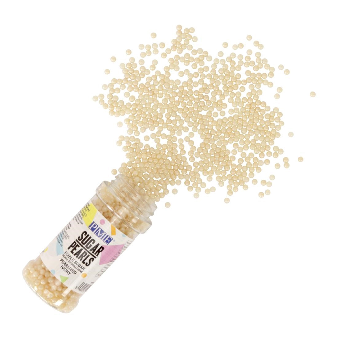 PME Sugar Pearls 100g - Pearlised Ivory