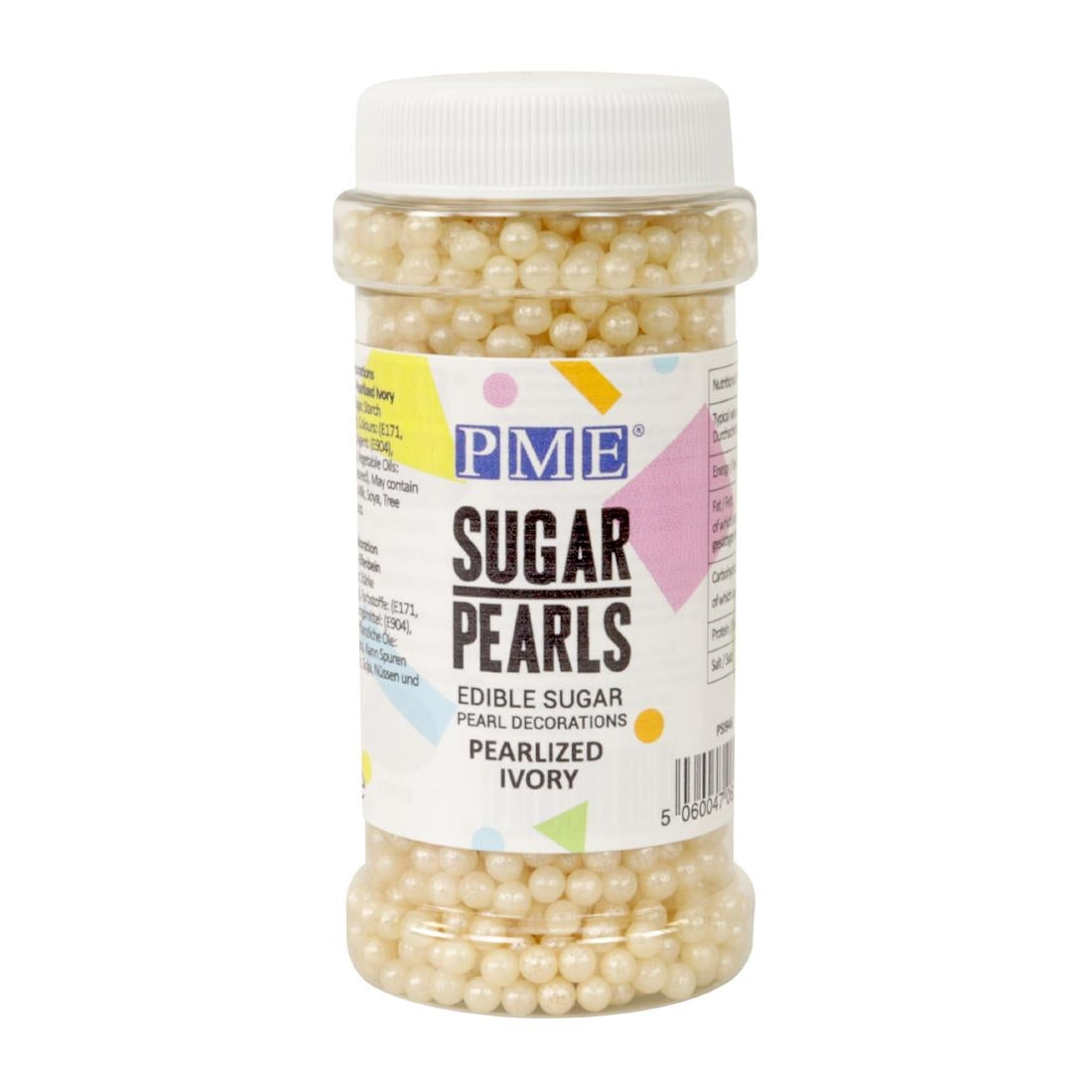 PME Sugar Pearls 100g - Pearlised Ivory