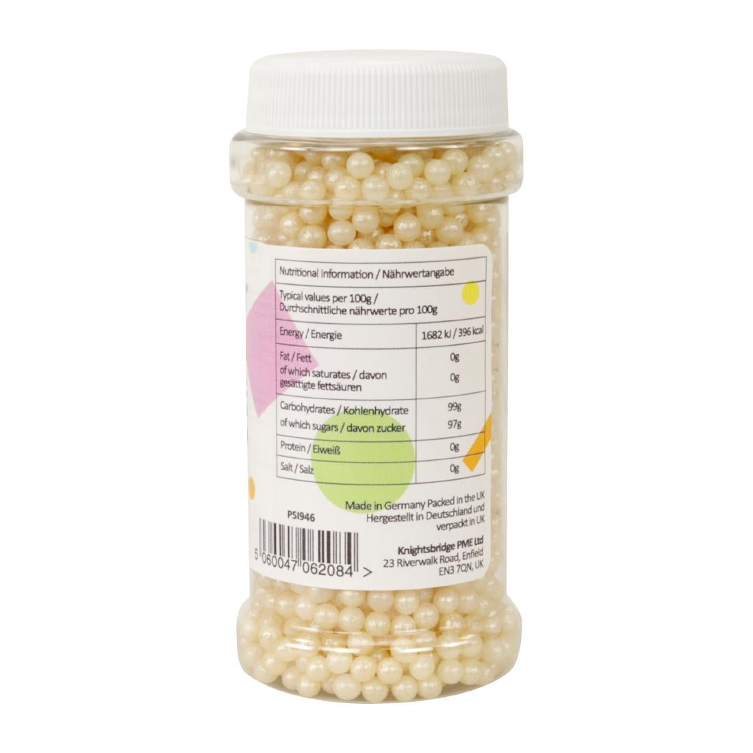 PME Sugar Pearls 100g - Pearlised Ivory