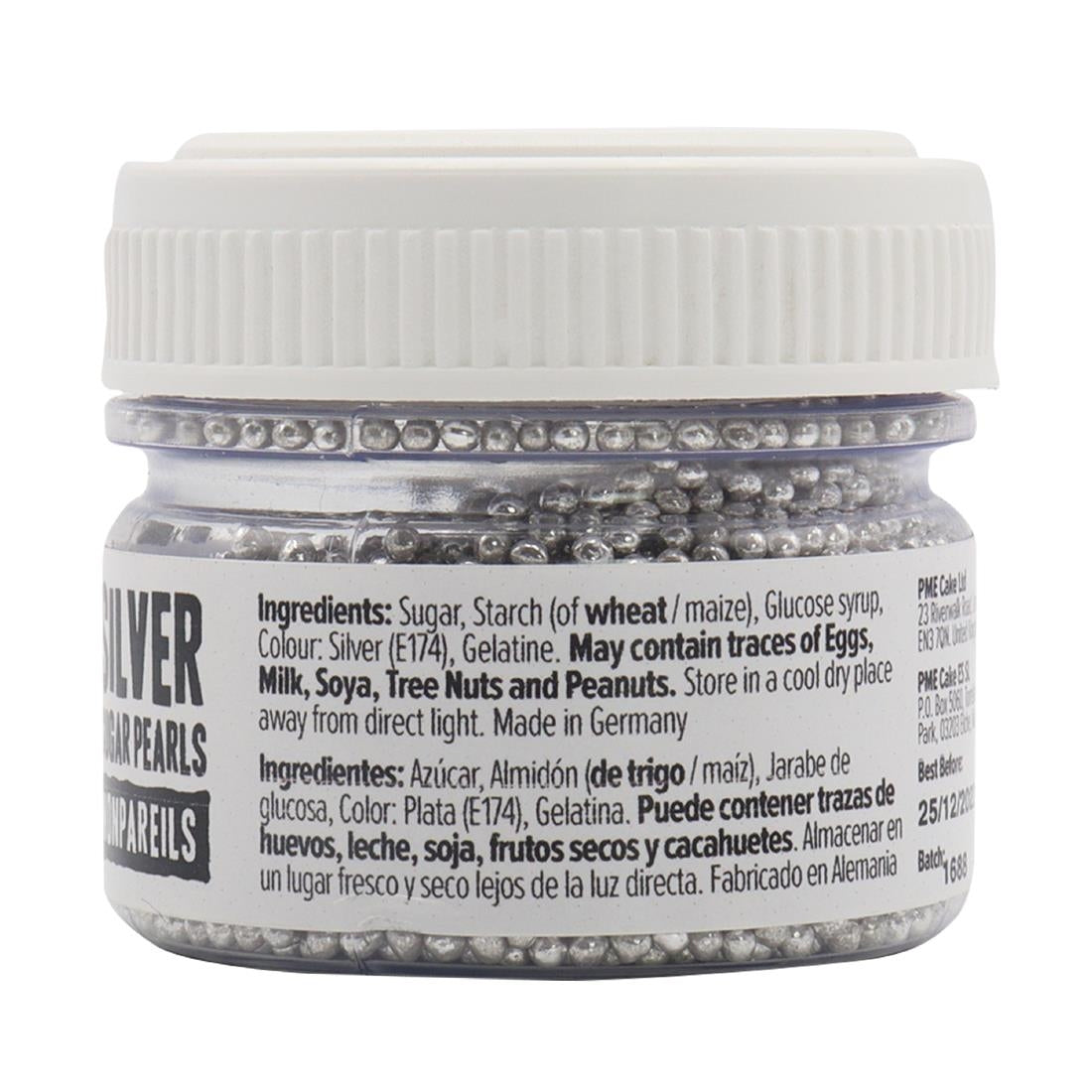 PME Silver Sugar Pearls 25g - Nonpareils