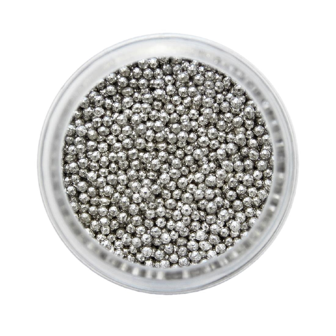PME Silver Sugar Pearls 25g - Nonpareils