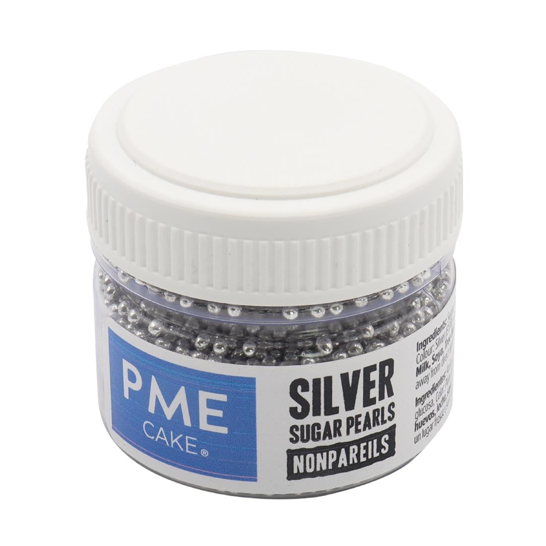 PME Silver Sugar Pearls 25g - Nonpareils