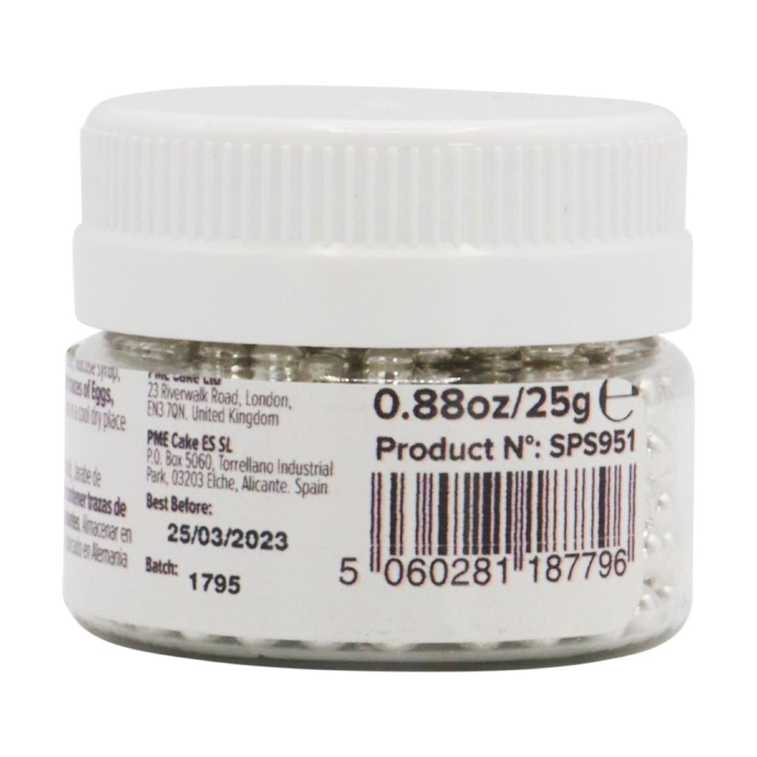 PME Silver Sugar Pearls 4mm