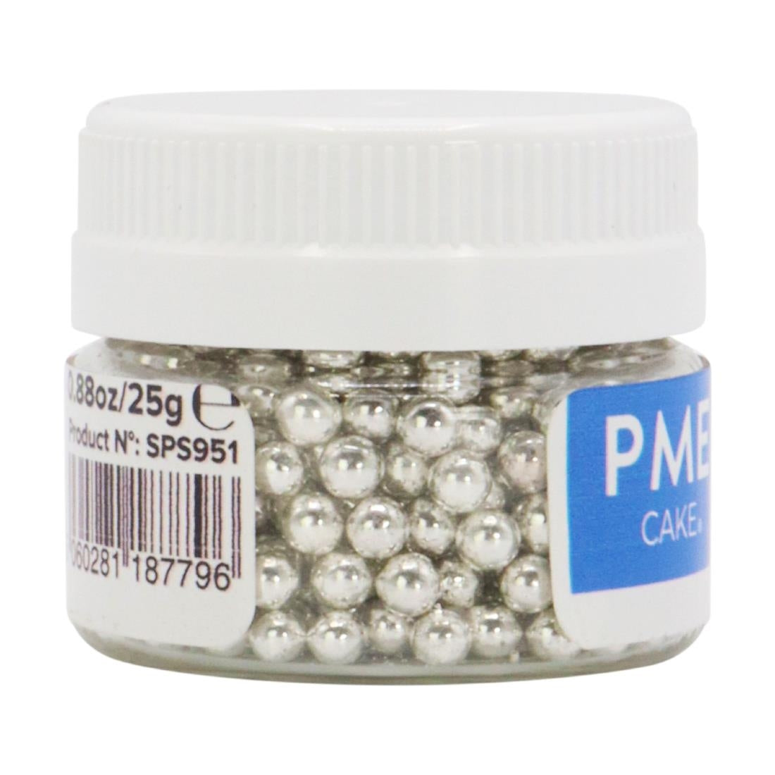 PME Silver Sugar Pearls 4mm