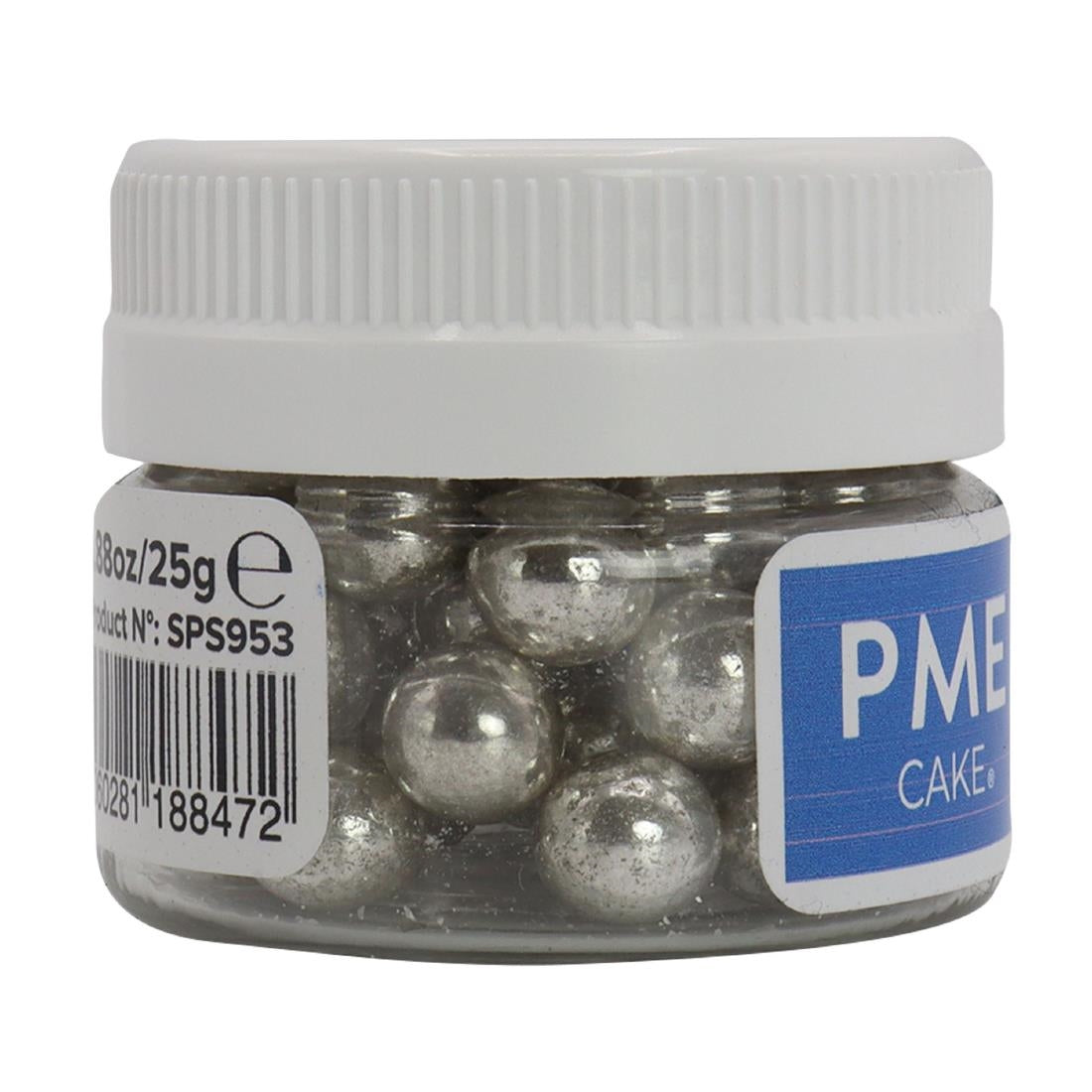 PME Silver Sugar Pearls 8mm