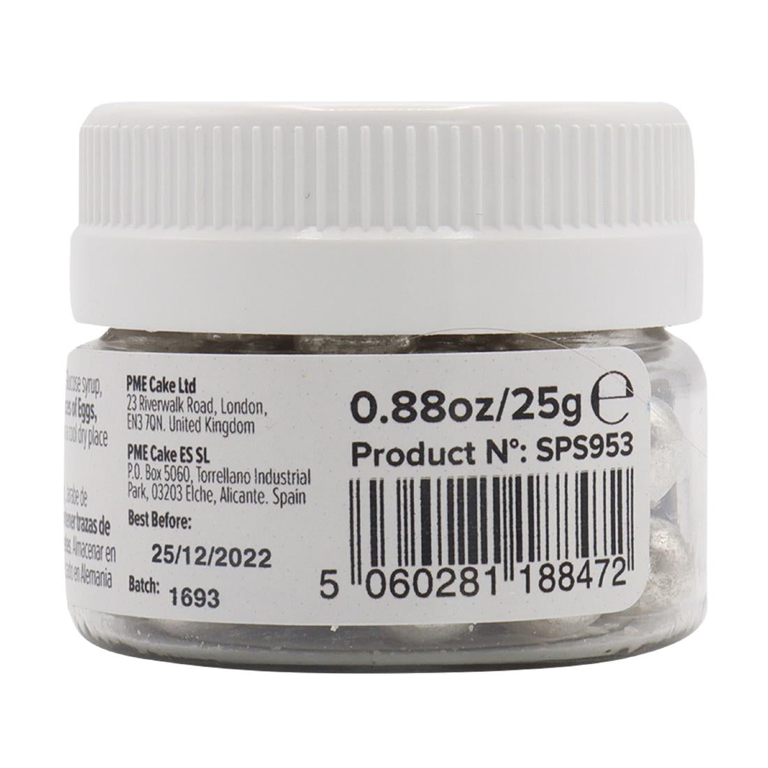 PME Silver Sugar Pearls 8mm