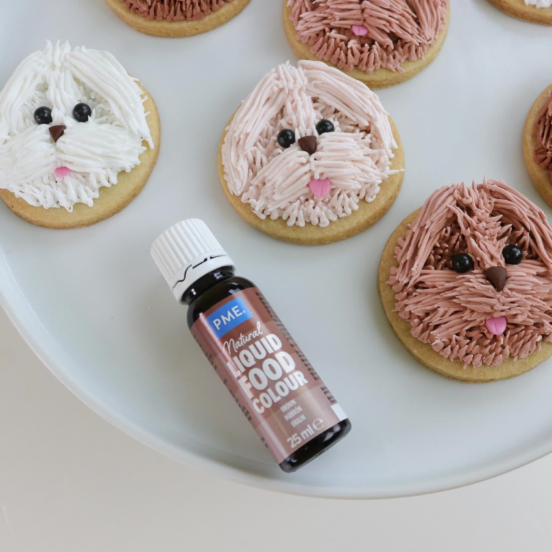 PME 100% Natural Food Colour - Brown 25g