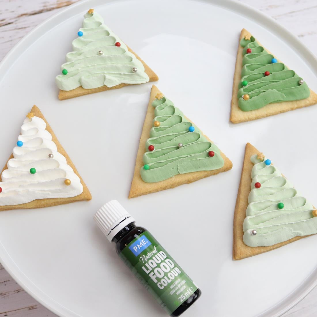 PME 100% Natural Food Colour - Moss Green 25g