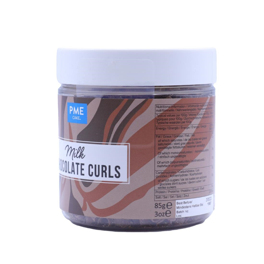 PME Chocolate Curls Milk Chocolate 85g