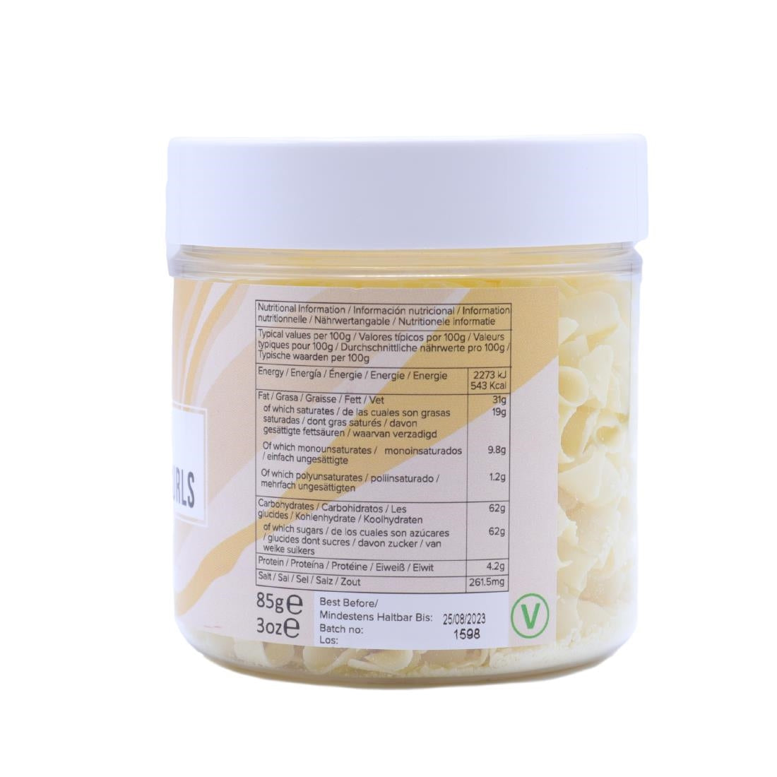 PME Chocolate Curls White Chocolate 85g