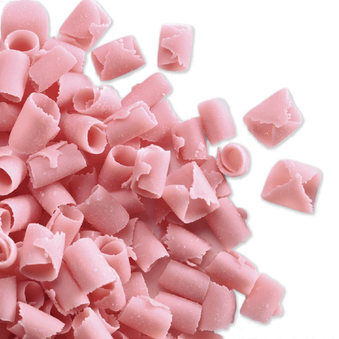 PME Chocolate Curls Strawberry 85g