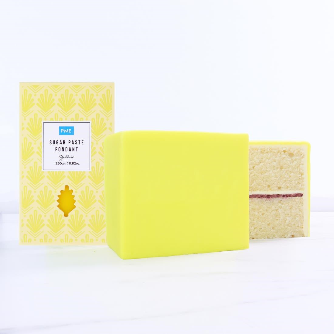 PME Sugar Paste Fondant Yellow 250g