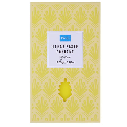 PME Sugar Paste Fondant Yellow 250g