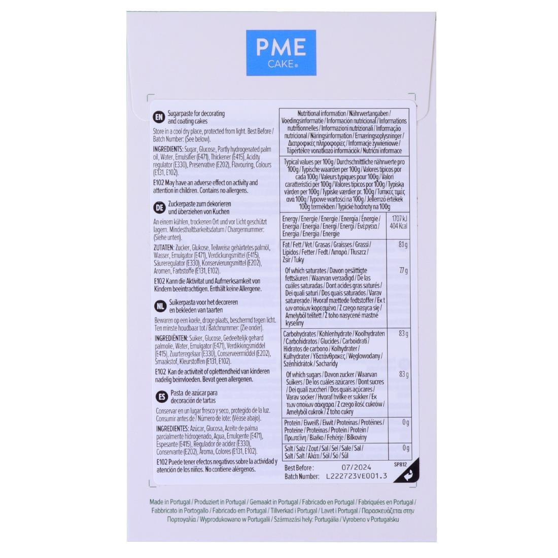 PME Sugar Paste Fondant Dark Green 250g
