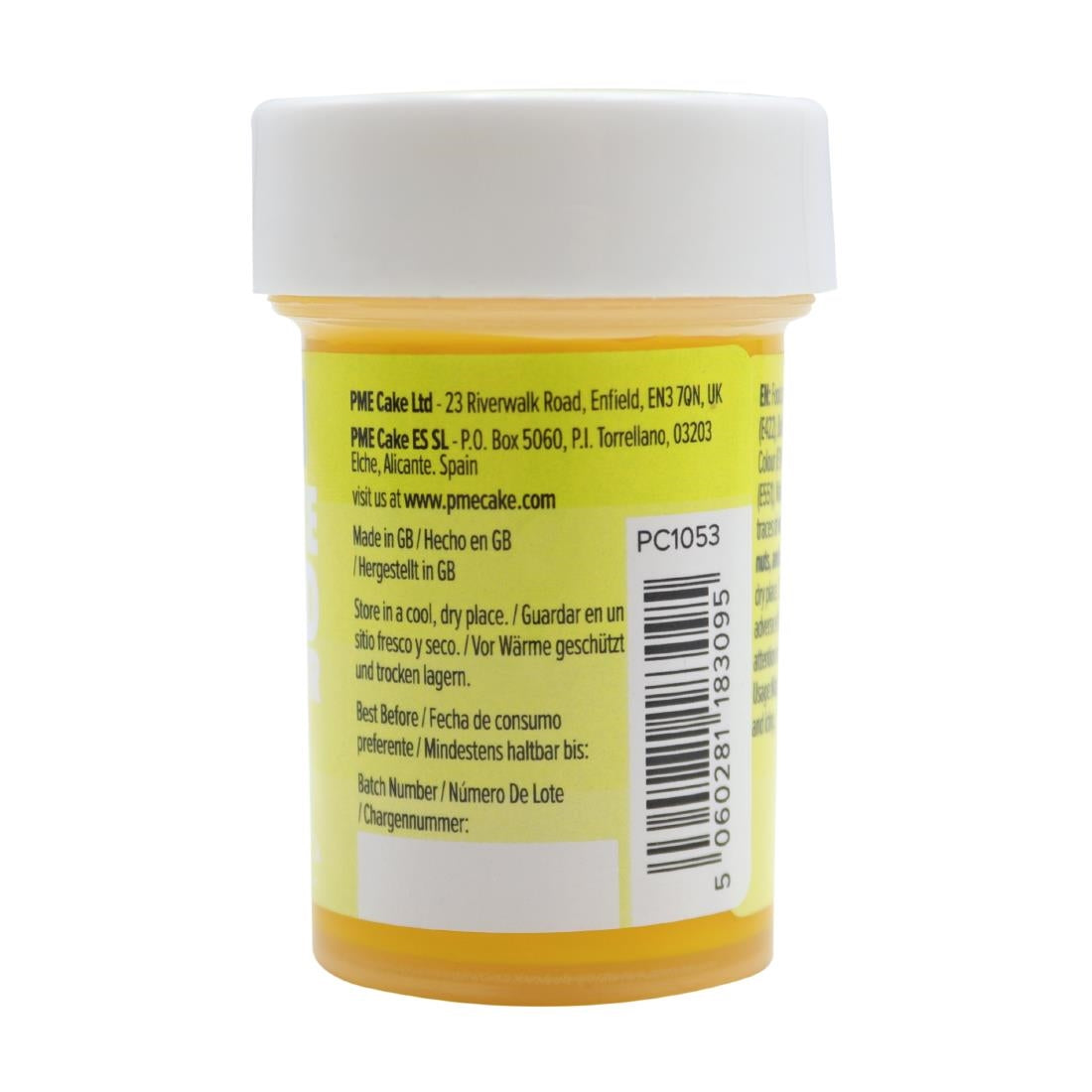 PME Concentrated Paste Food Colour - Sunny Yellow 25g