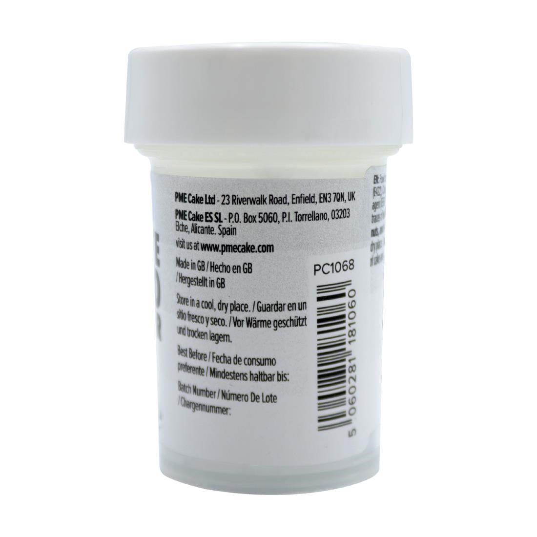 PME Concentrated Paste Food Colour - Arctic White 25g