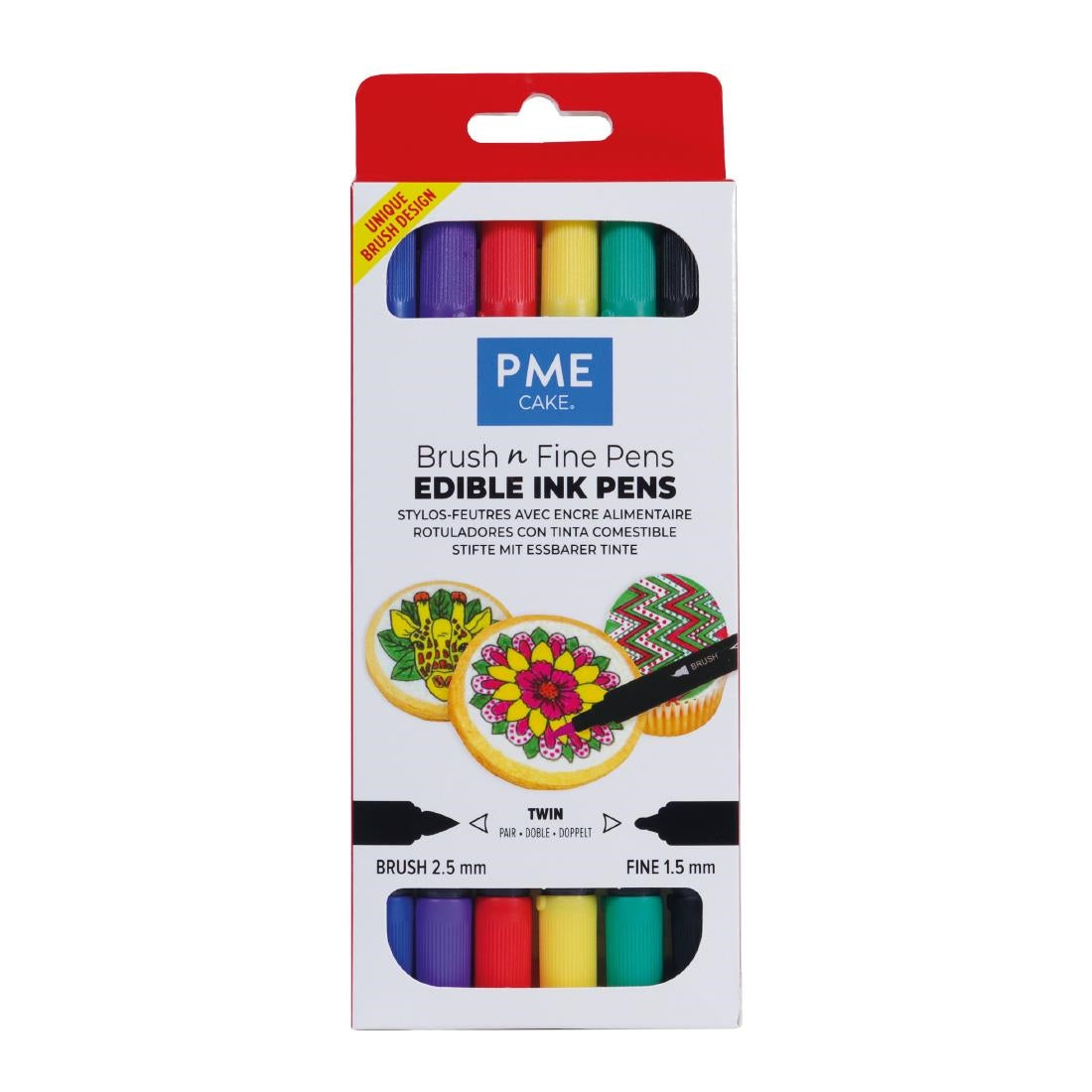 PME Brush & Fine Pen Set - Bold (6 pack)