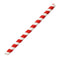 Fiesta Compostable Bubble Tea Straw Red & White 12x210mm - Pack of 150