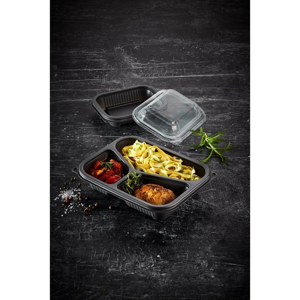 Faerch Hot Deli Deluxe 3 Compartment Takeaway Containers (365 Pack)